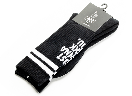 Fucking Rabbits Message Socks in Black