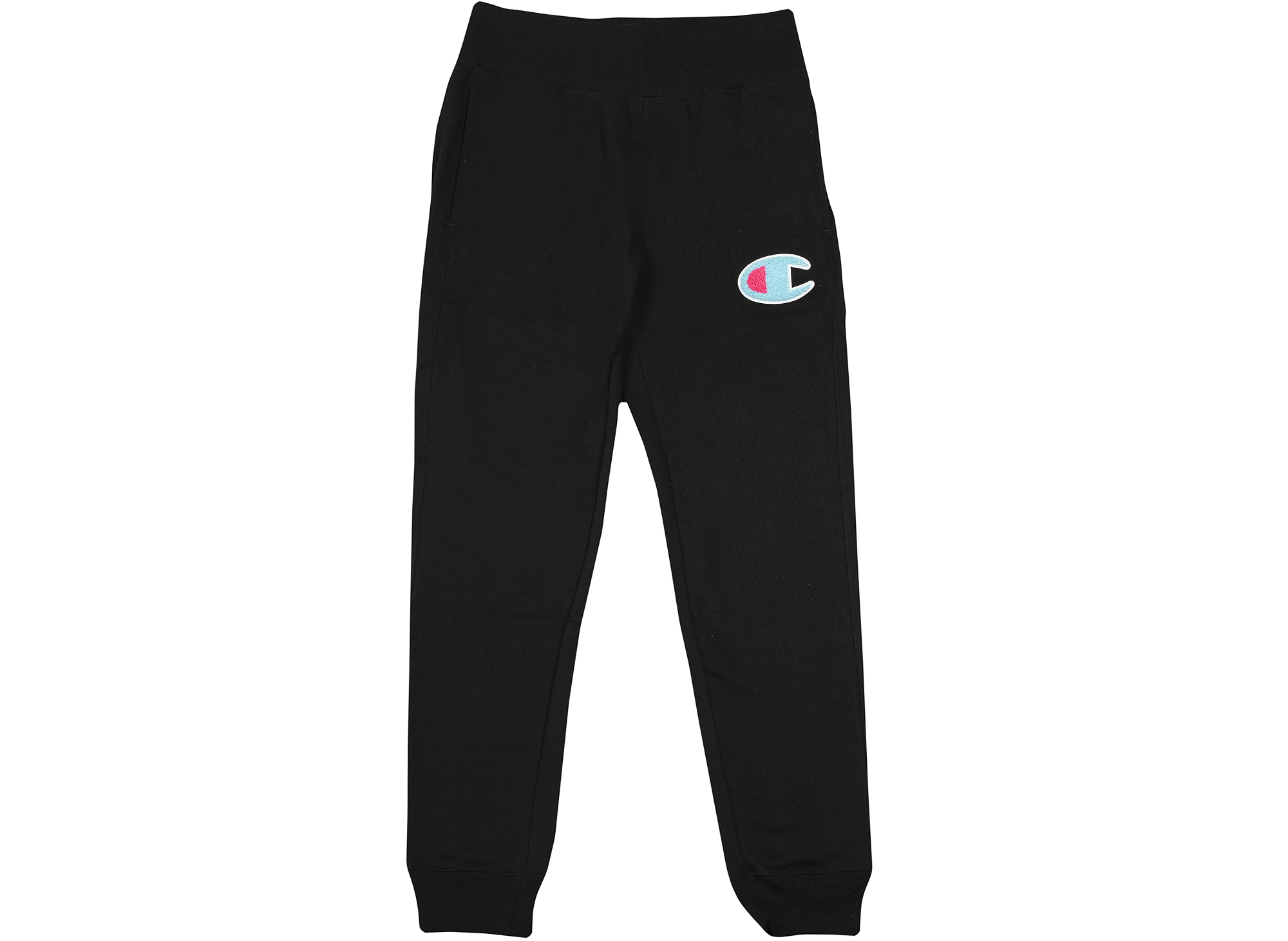 Champion women's reverse weave top jogger with chenille c logo