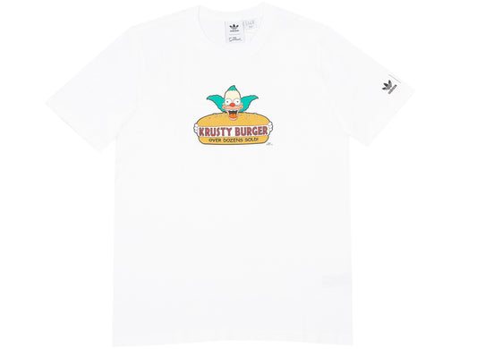 Adidas x The Simpsons Krusty Burger S/S Tee in White