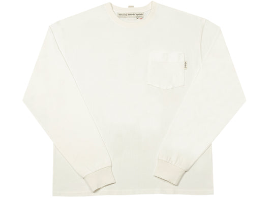 Advisory Board Crystals Long Sleeve Pocket Tee in Selenite