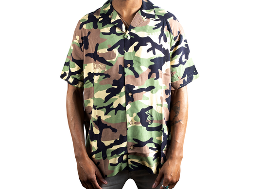 BBC Fatigue Woven S/S Shirt in Cocoon / Camo