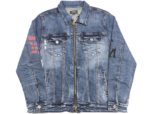 BLUECARATS The D'Evils Denim Jacket in Vintage Indigo