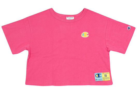 Champion Heritage Cropped Tee in Reef Pink