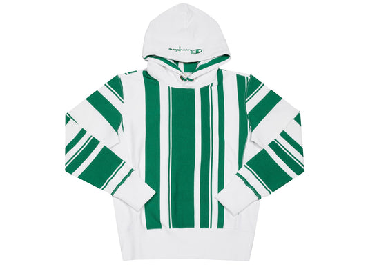 Champion Men's Hoodie in Green / White
