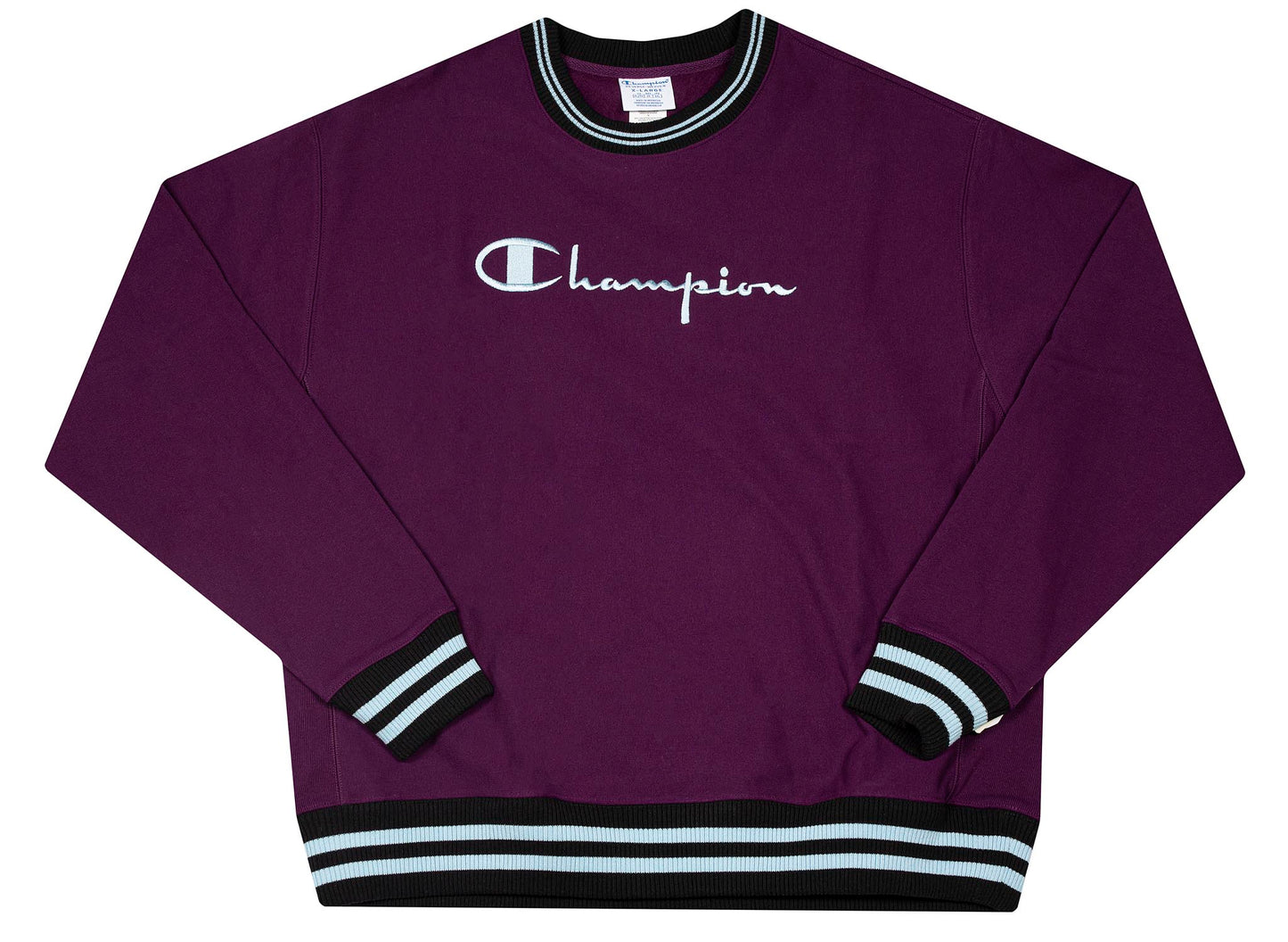 Champion Premium Reverse Weave Yarn Dye Rib Trim Crewneck 'Venetian Purple'