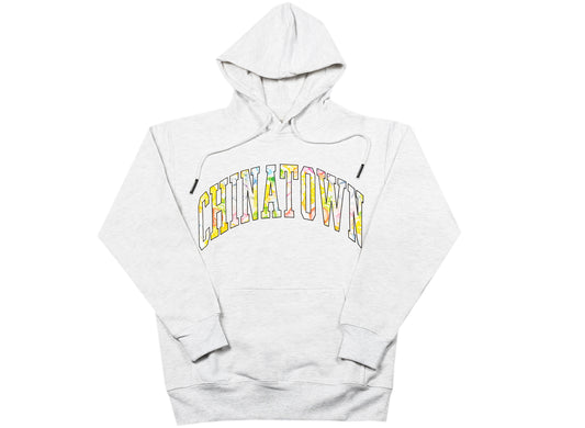 Chinatown Market Watercolor Arc Hoodie in Ash Grey