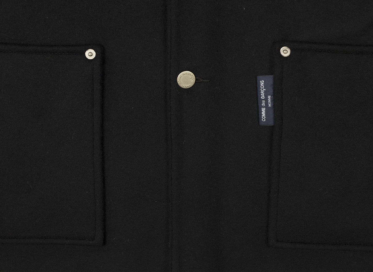 Comme des Garçons HOMME Wool Utility Jacket in Black