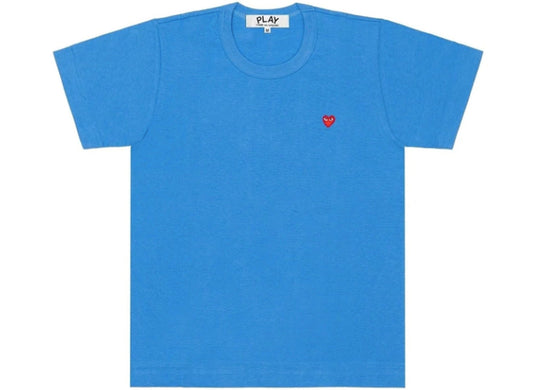 Comme des Garçons PLAY Mini Heart S/S Tee in Blue