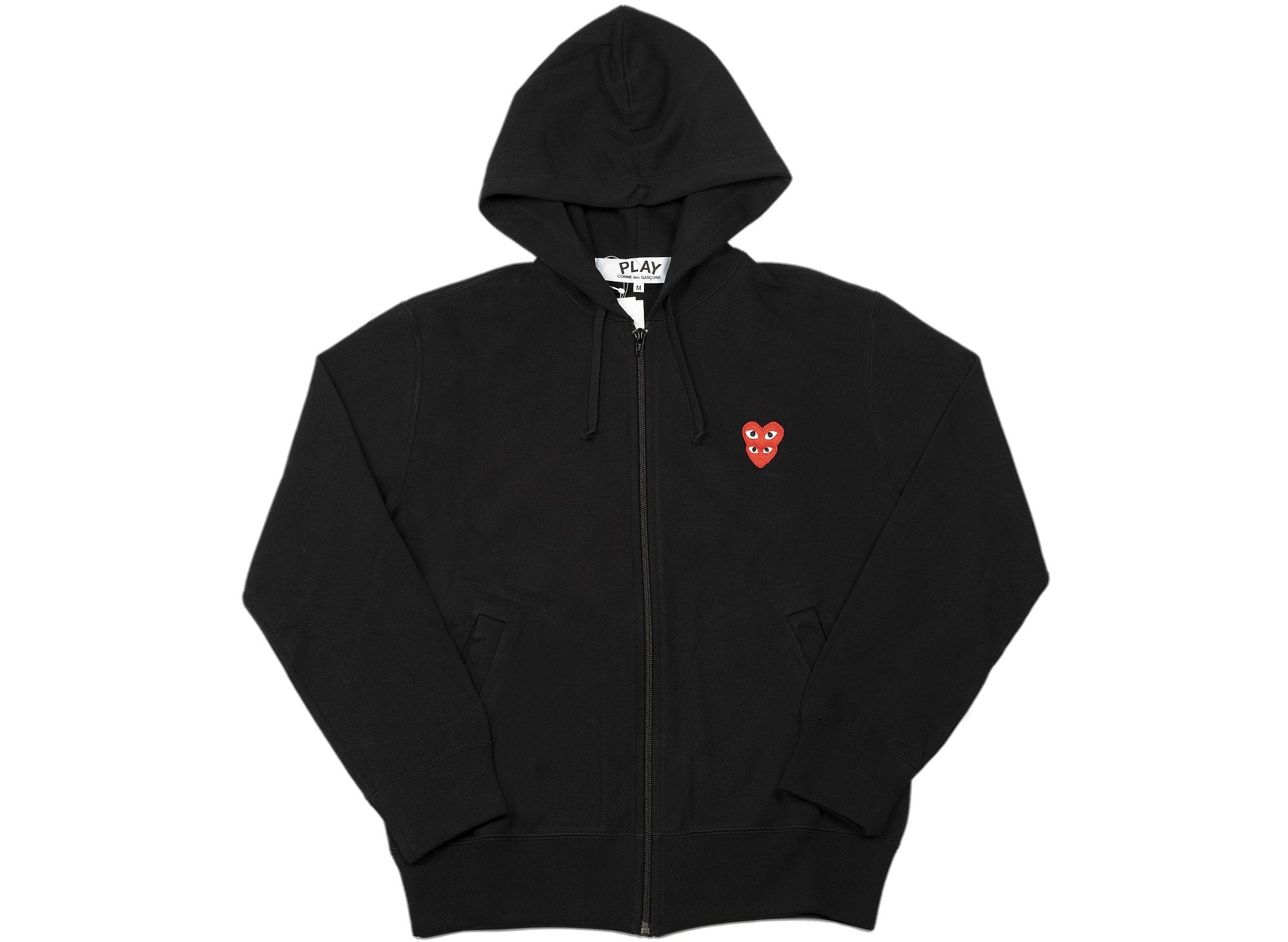 Comme des Garçons Play Zip-Up Double Heart Hoodie | Oneness