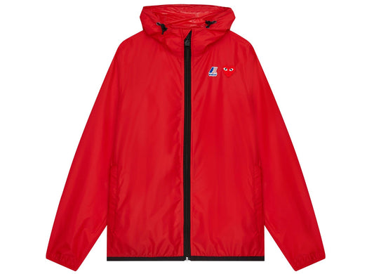 Comme des Garçons x K-Way Le Vrai Jacket in Red