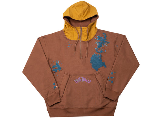 Converse x Bandulu Hoodie in Brown