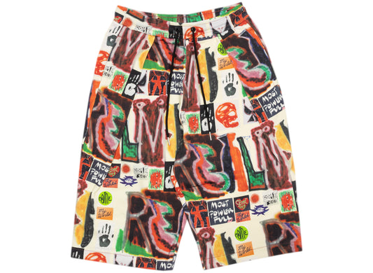 Converse x Come Tees Realms and Realities Shorts in Bone