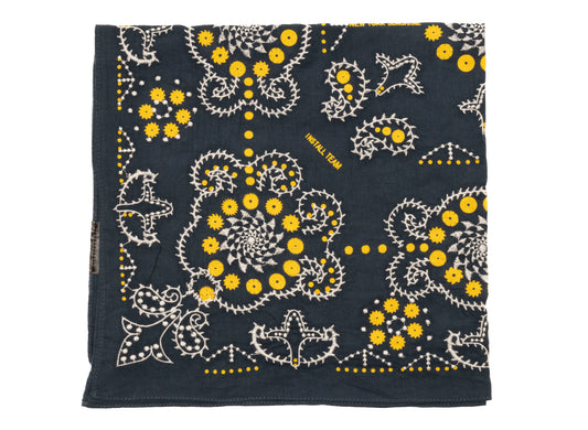 Dickies x New York Sunshine Woven Print Bandana in Navy / Yellow