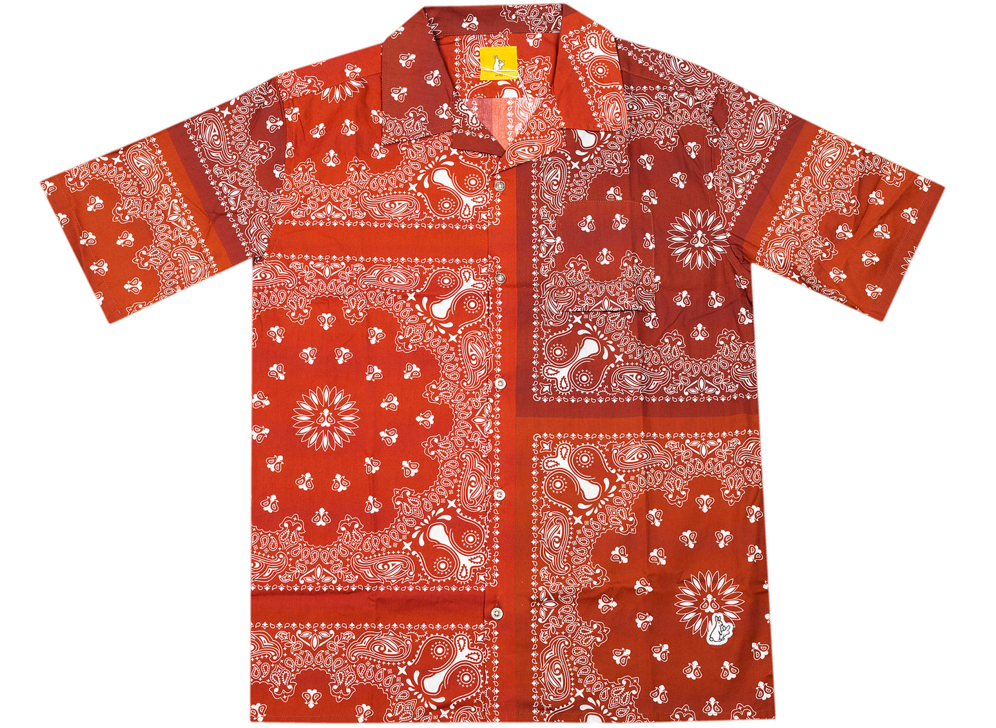 Camisa Paisley Fucking Rabbits en rojo