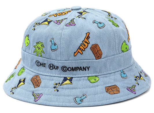 HUF Scatterbrain Bell Hat in Light Blue