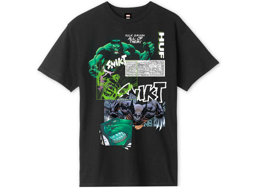 HUF Smash Up S/S Tee in Black