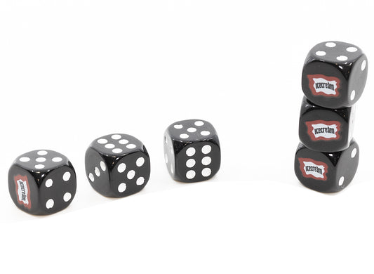 Ice Cream Dice in Black