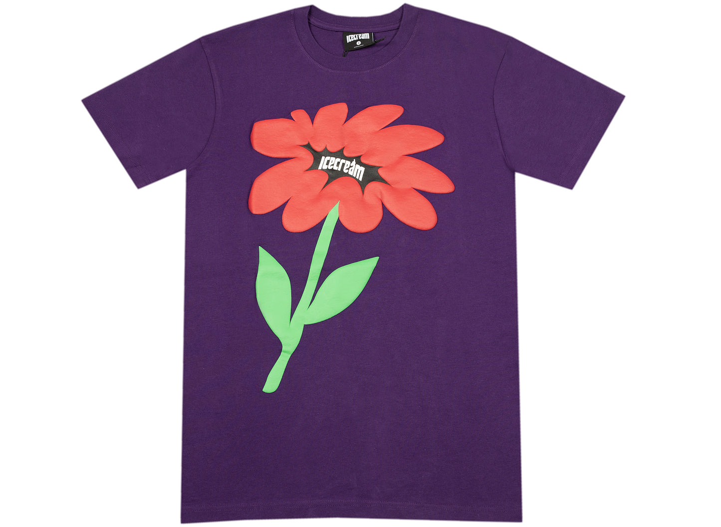 Ice Cream Flower T-Shirt Kurzarm in Lila