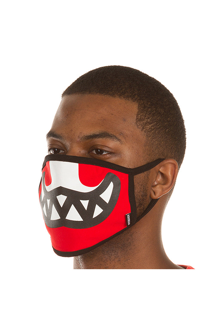 Ice Cream Grin Face Mask in Tomato
