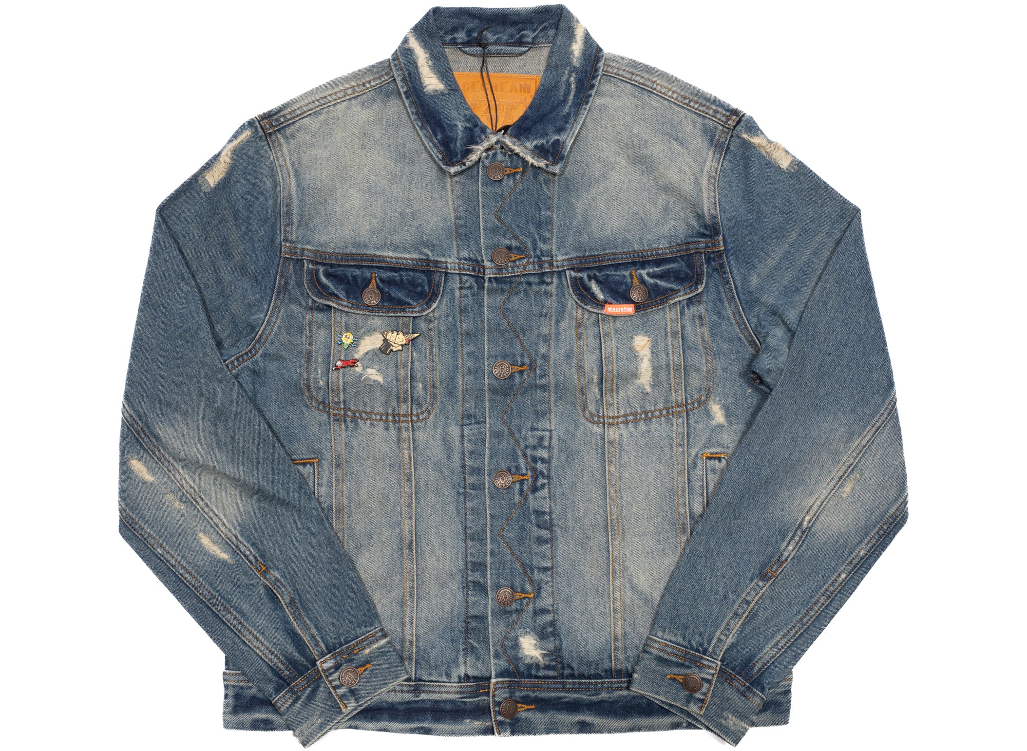 Ice Cream Mamba Denim Jacket in Medium Blue Wash | Oneness
