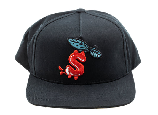 Ice Cream Money Snapback Hat in Black