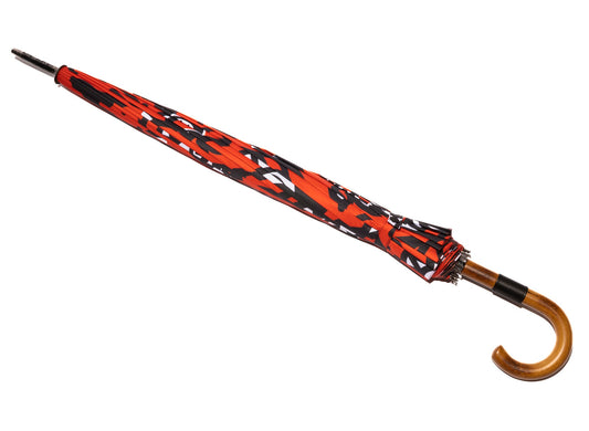 Ice Cream Umbrella in Crimson / Black