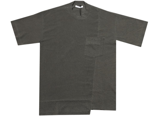 John Elliott Reconstructed Lucky Pocket Tee in Washed Black