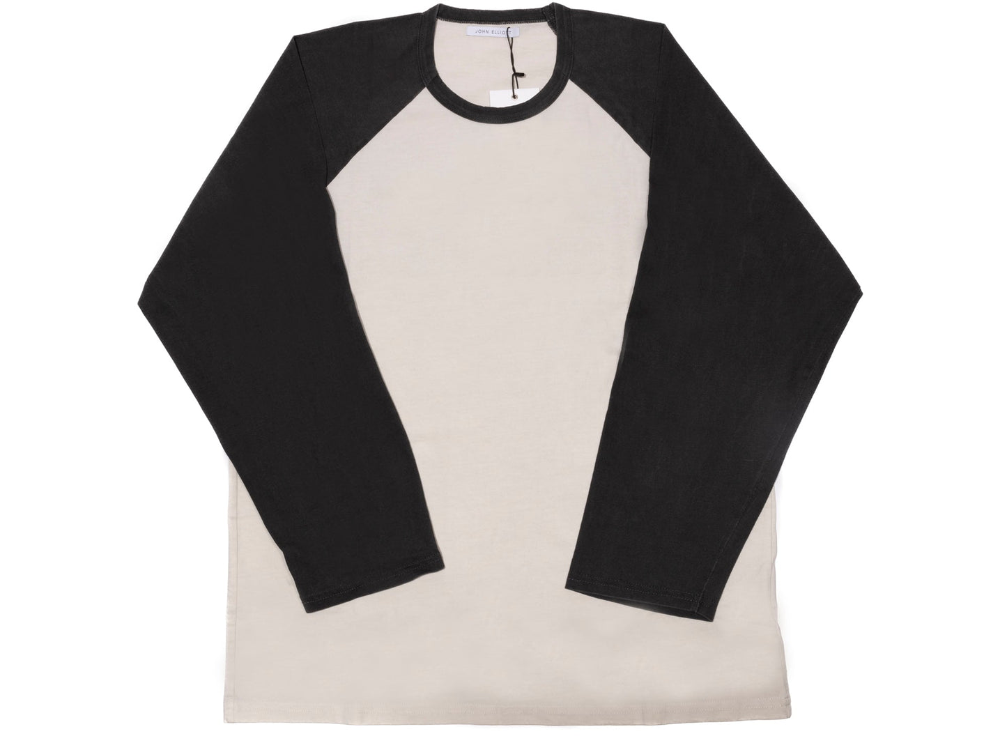 John Elliott Washed Baseball Tee in Black