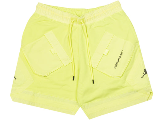 Jordan 23 Engineered Fleece Shorts in Light Lemon Twist / Medium Olive