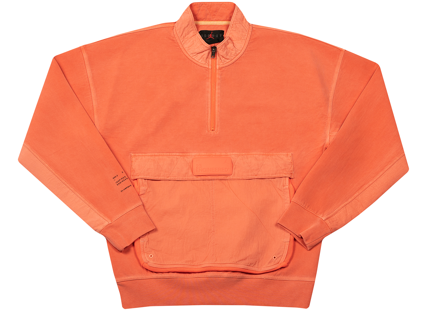 Jordan 23 Engineered Half-Zip Jacket in Infrared