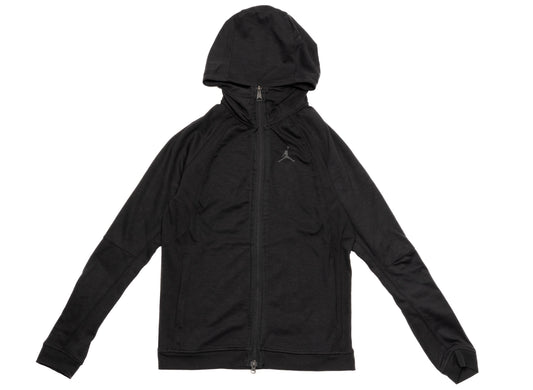 Jordan Dri-Fit Sport Full Zip Hoodie in Black / Dark Smoke Grey