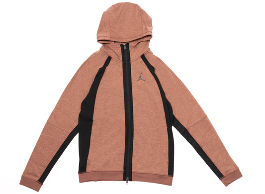 Jordan Dri-Fit Sport Full Zip Hoodie in Dark Pony / Black