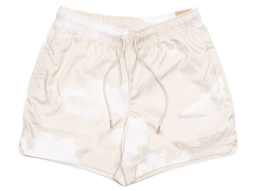 Jordan Essentials Statement Poolside Shorts in Light Orewood Brown / White