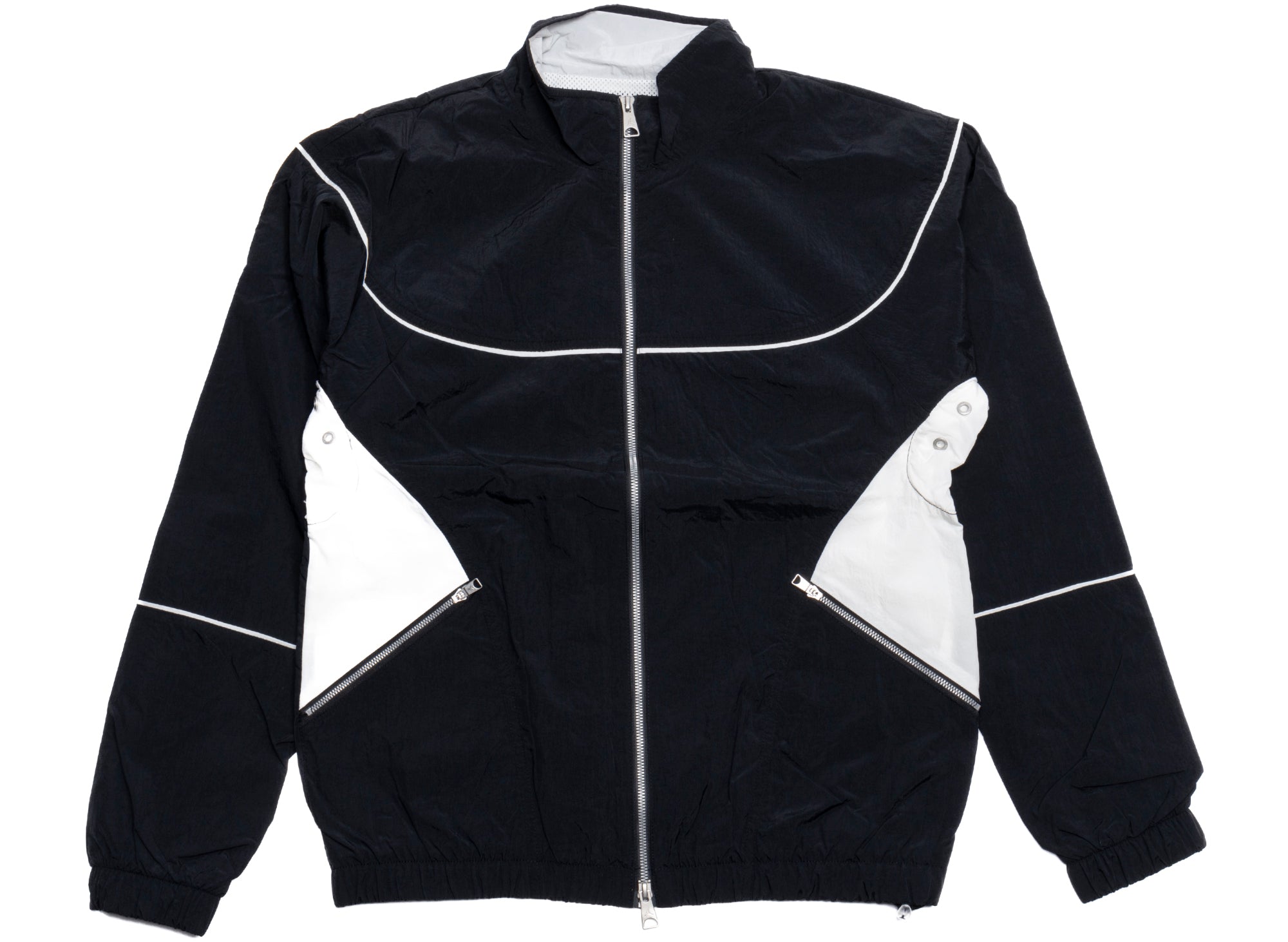 Jordan Essentials Statement Warmup Jacket in Black / Sail