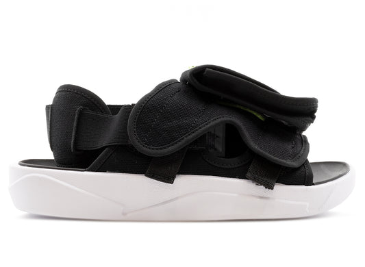 Jordan LS Slides in Black / White / Ghost Green / Black