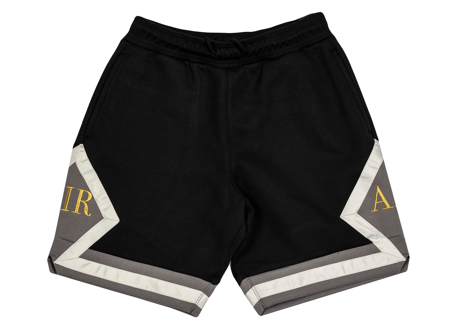 Jordan MJ Remastered Diamond Shorts in Black / Light Bone / Gunsmoke / Metallic Gold