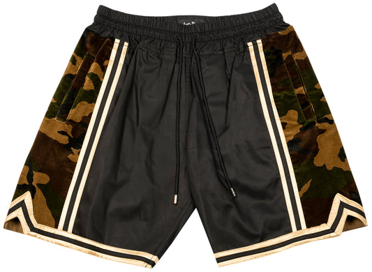 Just Don Bermuda Shorts in Black / Brown