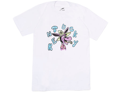 Kentucky Boy Tyler Donkey Coloring Book Short Sleeve Tee in White