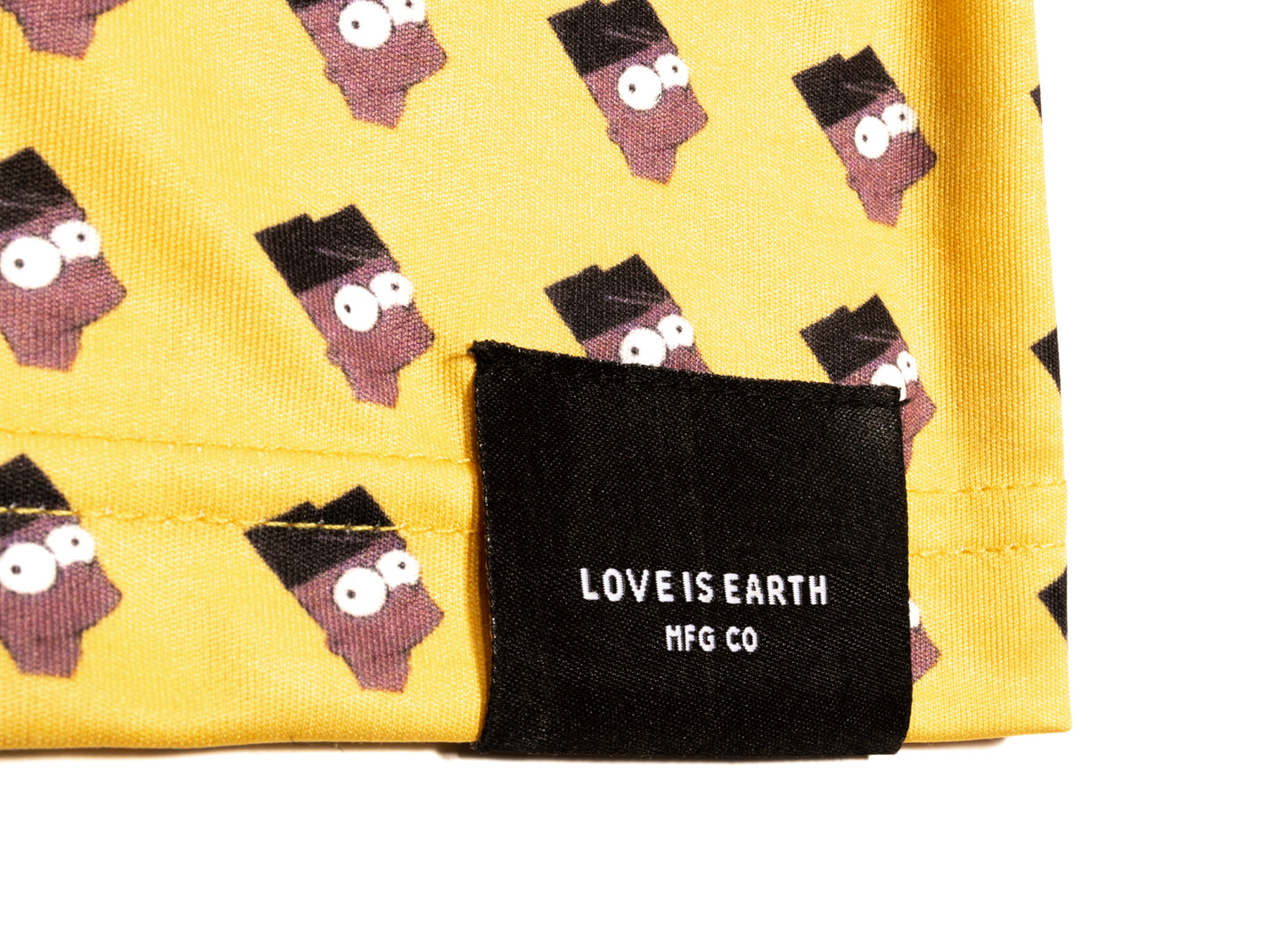 Love is Earth Bart Jersey in Yellow / Brown
