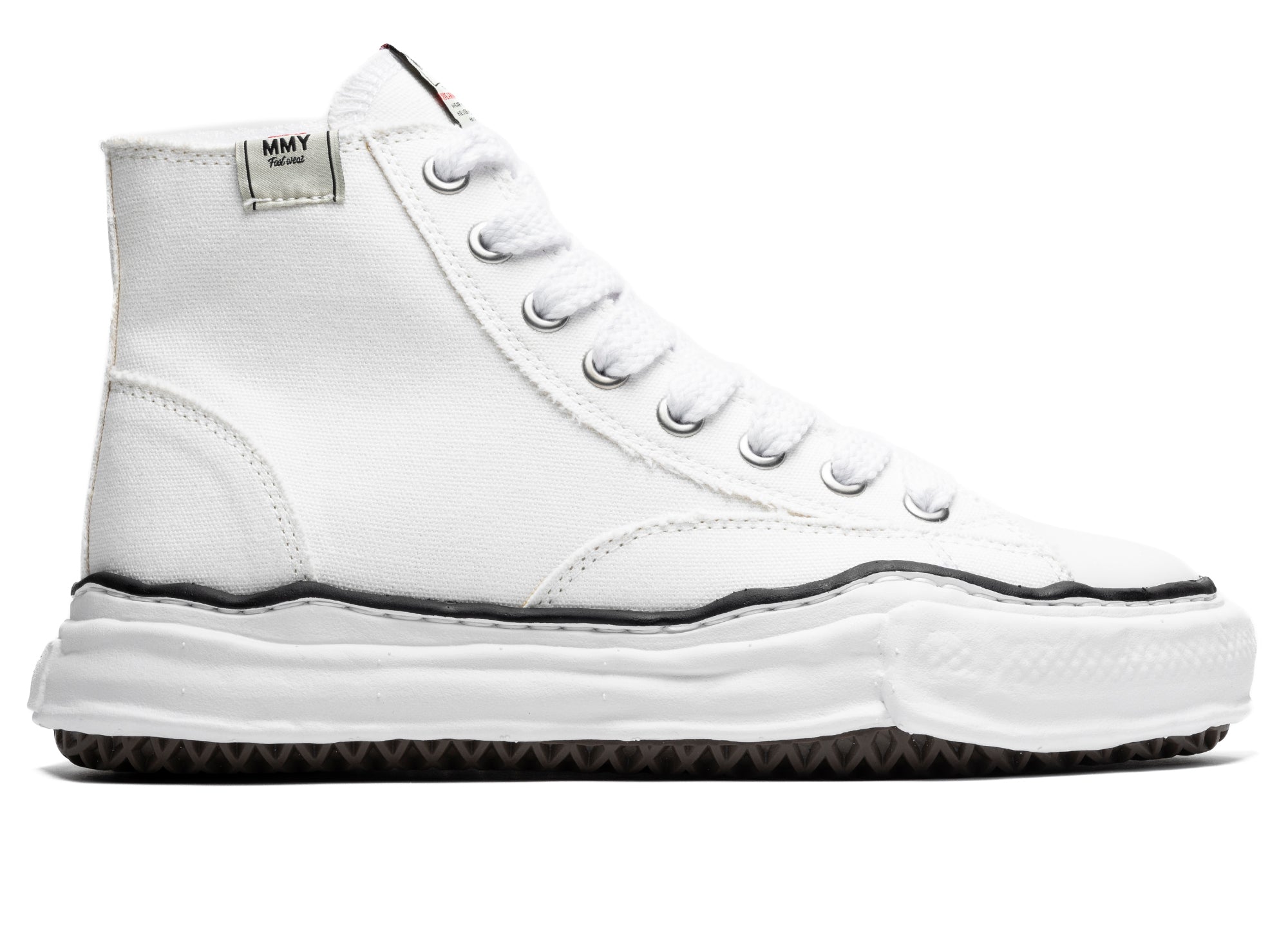 Maison Mihara Yasuhiro High Top Lace Up Sneaker in White | Oneness