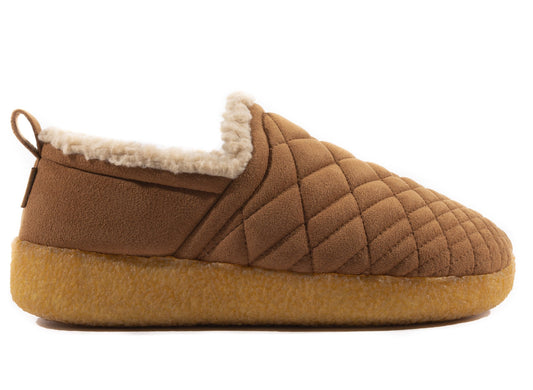 Malibu Colony Moc 'Crepe' in Walnut Vegan Suede