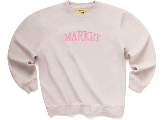 Market Bridge Arc Crewneck in Washed Pink