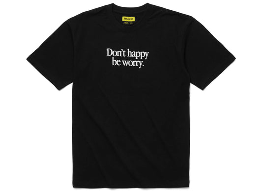 Market Smiley Earth on Fire Tee in Black