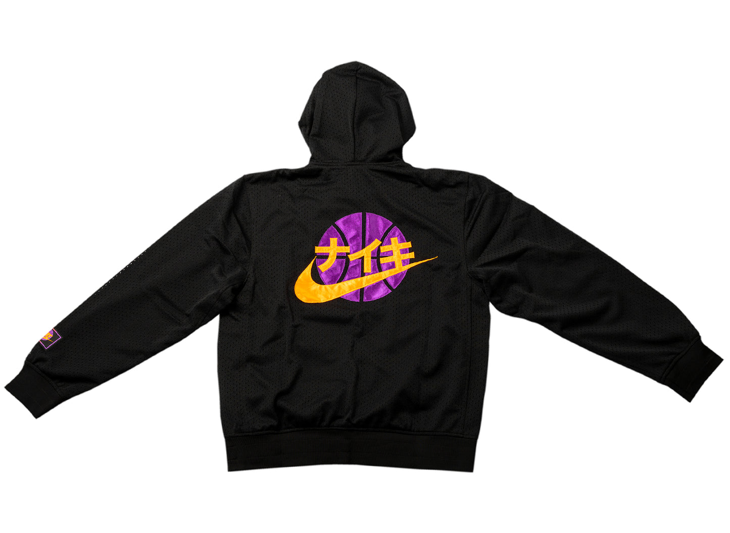 Men's Nike KMA Basketball Hoodie in Black / Vivid Purple