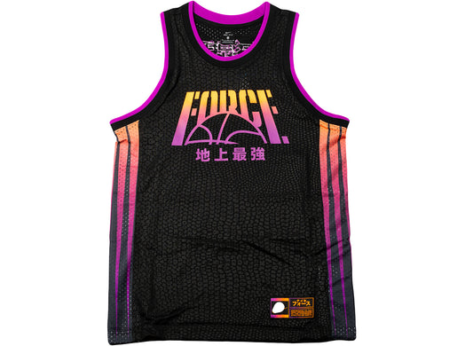 Men's Nike KMA Basketball Jersey in Black / Vivid Purple