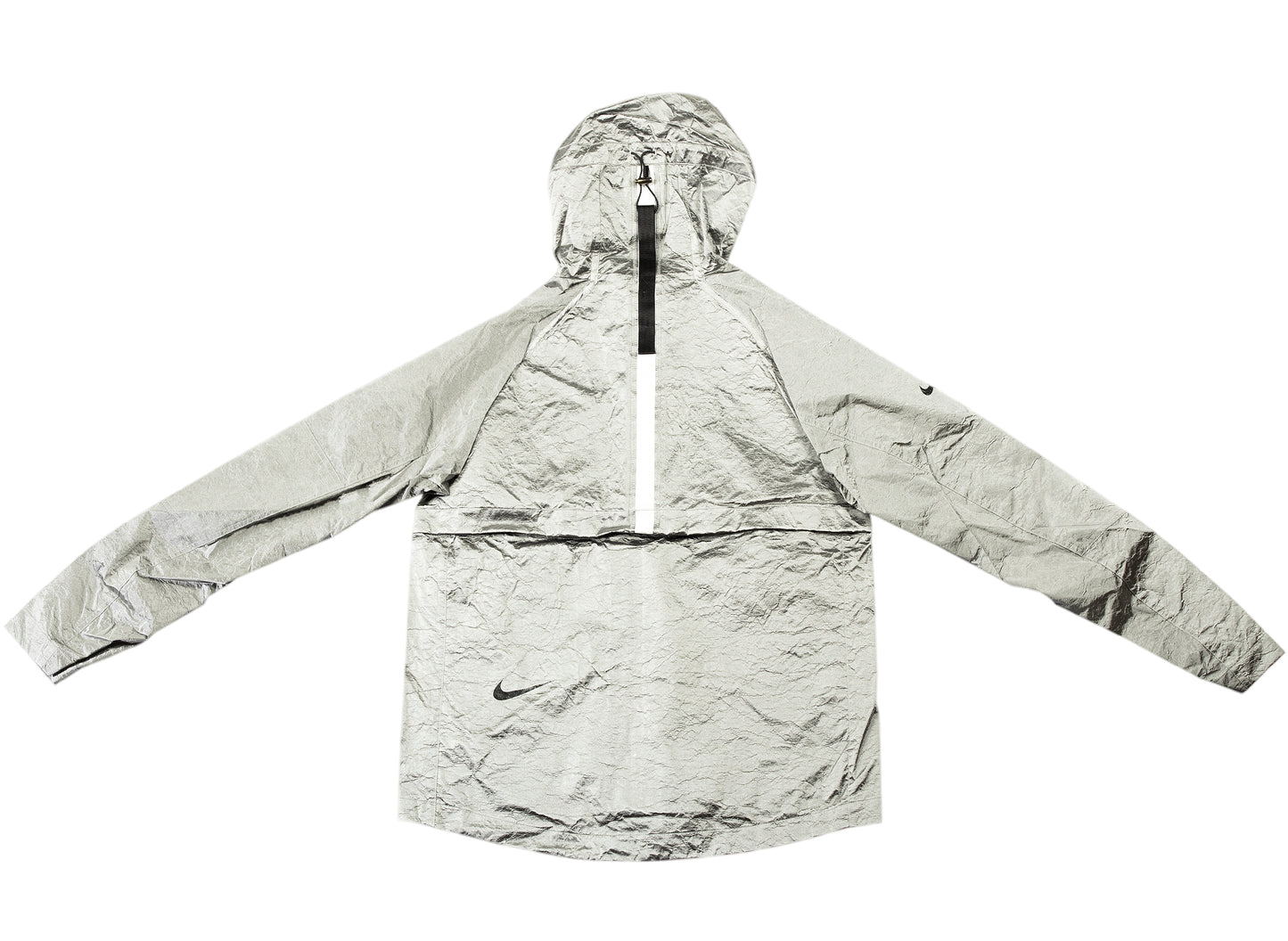 Men's Nike Sportswear Tech Pack Woven Hooded Jacket in Black / Volt