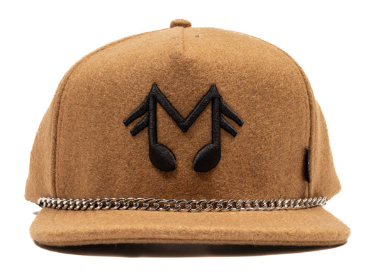 Midnight Studios Treble Logo Baseball Cap in Sand