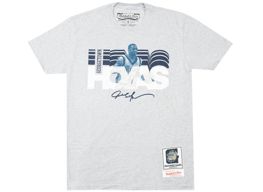 Mitchell & Ness Run That Back Georgetown Allen Iverson Tee in Grey