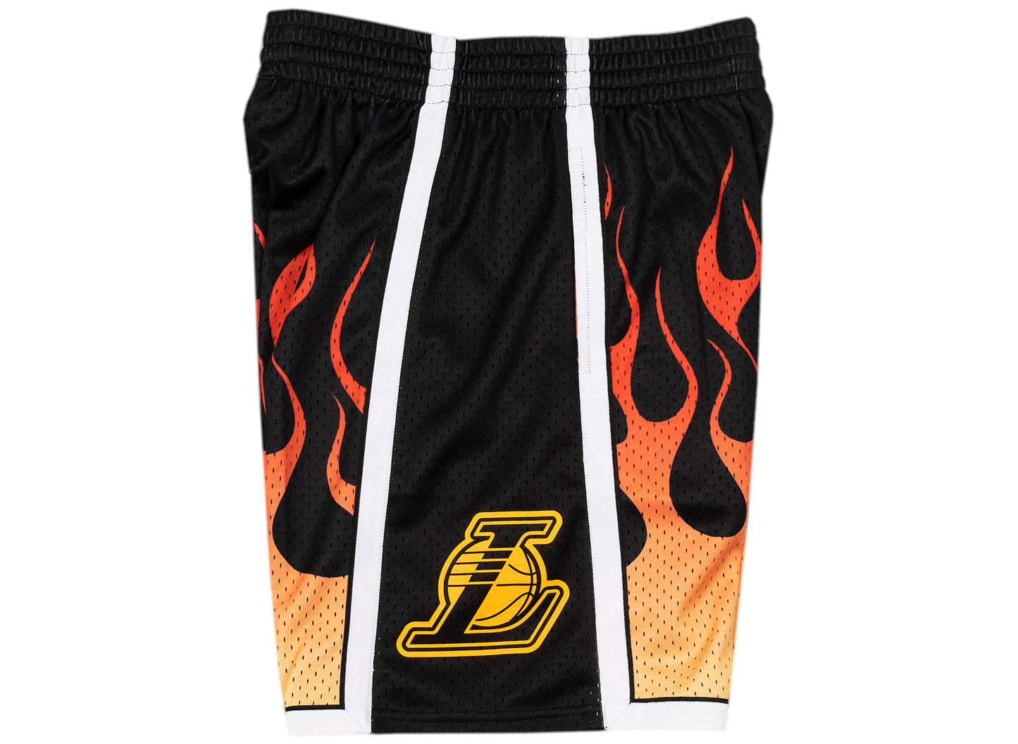 Mitchell & Ness Swingman Los Angeles Lakers 2009-10 Flame Shorts in Black / Red