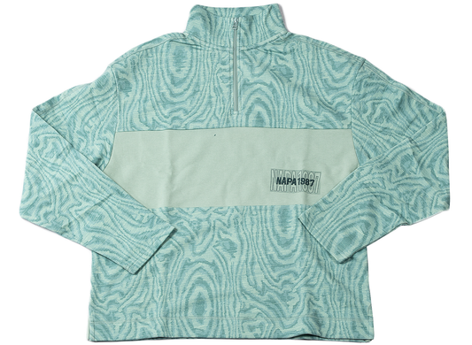 Napa by Martine Rose Holywell Half-Zip in Green Print